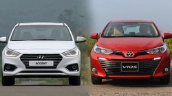 Accent và Vios, hai sản phẩm bán chạy nhất của mỗi thương hiệu.