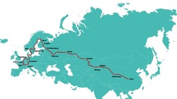 Đường đi của 2 chiếc xe SUV chạy điện Aiways U5