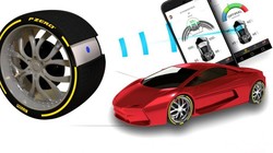Pirelli Cyber Tire với nguyên lí hoạt động dựa trên các bộ cảm biến siêu nhỏ đặt trong lốp xe.