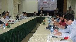 TS Phan Tùng Mậu - Phó Chủ tịch Liên hiệp các hội Khoa học và Kỹ thuật Việt Nam chủ trì hội thảo