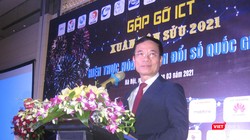 Bộ trưởng Bộ Thông tin và Truyền thông Nguyễn Mạnh Hùng phát biểu chào mừng chương trình