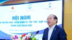 Ông Nguyễn Ngọc Bảo - Chủ tịch Liên minh Hợp tác xã Việt Nam phát biểu tại hội nghị