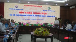 TS. Nguyễn Quân - Chủ tịch Hội Tự động hoá Việt Nam đóng góp ý kiến tại hội thảo