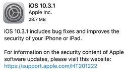 iOS 10.3.1 tập trung vào các tính năng bảo mật cho iPhone, iPad