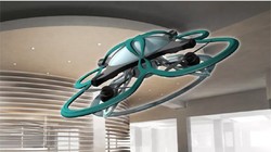 Những nhân viên làm việc quá giờ sẽ bị drone đến "hỏi thăm" (ảnh: The Verge)