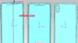Bản vẽ iPhone Xs Plus cho thấy mẫu điện thoại này có 3 camera (ảnh: Phone Arena) 