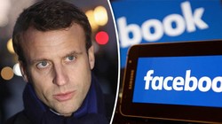 Tổng thống Pháp Emmanuel Macron đã đạt được thỏa thuận về việc giám sát nội dung với Facebook (ảnh: Daily Express)