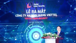 Thiếu tướng Lê Đăng Dũng – Quyền Chủ tịch kiêm Tổng giám đốc Tập đoàn Viettel phát biểu tại sự kiện ra mắt Công ty An ninh mạng