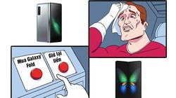 Galaxy Fold là mẫu điện thoại lai máy tính bảng của Samsung