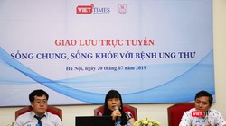 Cuộc giao lưu trực tuyến "Sống chung, sống khỏe với ung thư do VietTimes phối hợp với Đại học Y tổ chức (ảnh: Đ.K)