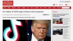 Bài viết chỉ trích Mỹ trên tờ Thời báo Hoàn Cầu