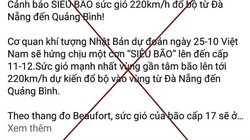 Nhiều hoang tin về bão lũ xuất hiện trên mạng xã hội