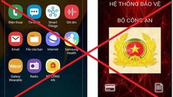 Bộ Công an khẳng định chưa phát hành app nào cho điện thoại thông minh 