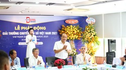 Ông Lê Quang Nam, Phó Chủ tịch UBND thành phố Đà Nẵng phát biểu tại Lễ phát động Giải thưởng Chuyển đổi số Việt Nam 2021