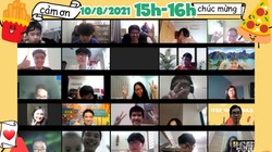 Các học sinh tham gia Lế bế mạc trại hè GART Camp