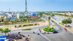 Một góc thành phố Vị Thanh, tỉnh Hậu Giang