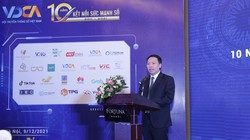 Thứ trưởng Bộ Thông tin và Truyền thông Nguyễn Huy Dũng phát biểu tại buổi lễ kỷ niệm 10 năm thành lập VDCA