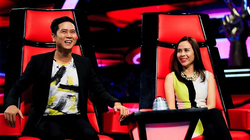 Hồ Hoài Anh và Lưu Hương Giang ngồi ghế giám khảo trong chương trình Giọng hát Việt nhí