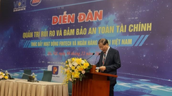 Ông Hoàng Quang Phóng phát biểu tại Diễn đàn. Ảnh AT