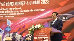 Thủ tướng Phạm Minh Chính phát biểu tại Diễn đàn cấp cao về Công nghiệp 4.0, chiều 14/6/2023