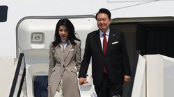 Tổng thống Hàn Quốc Yoon Suk Yeol và phu nhân (ảnh: Yonhap News)