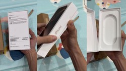 Anh Tùng chia sẻ hình ảnh bóc hộp chiếc iPhone 16 Pro Max nhưng không có điện thoại bên trong.