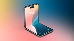 Mô hình giả tưởng điện thoại iPhone màn hình gập. Ảnh: 5to9Mac