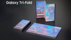 Ảnh dựng điện thoại gập ba của Samsung