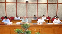 Tổng Bí thư, Chủ tịch nước Tô Lâm chủ trì Phiên họp thường kỳ Bộ Chính trị. Ảnh: TTXVN