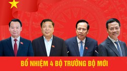 Quốc hội phê chuẩn bổ nhiệm bộ trưởng 4 bộ mới