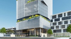 Phố cảnh dự án Không gian đổi mới sáng tạo (ĐMST) Đà Nẵng (tại phường An Hải Nam) với tổng mức đầu tư gần 490 tỷ đồng.