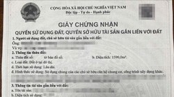Bản sao sổ đỏ