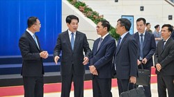 Chủ tịch nước Lương Cường kiểm tra buổi tổng duyệt Lễ mở ký Công ước Hà Nội