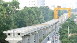 Dự án đường sắt trên cao Cát Linh- Hà Đông bị chậm tiến độ.