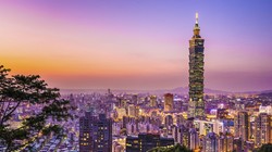 Các tòa nhà văn phòng hiện đại ở Đài Bắc, Đài Loan