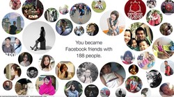 Tính năng tổng kết số người kết bạn trong năm qua.