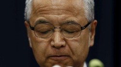 Ông Akira Amari trong phiên họp của Thượng viện Nhật Bản ngày 28/1. Ảnh: Reuters