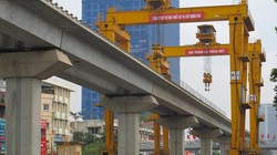 Dự án Đường sắt Cát Linh - Hà Đông do doanh nghiệp Trung Quốc làm tổng thầu bị chậm tiến độ nghiêm trọngẢnh: VĂN DUẨN