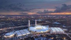 Phối cảnh kiến trúc Dự án Trung tâm Hội chợ Triển lãm Quốc gia - Quốc tế mới do Vingroup công bố.