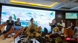 Lễ ra mắt Bộ nhận diện thương hiệu Bamboo Airways. (Ảnh: X.T)