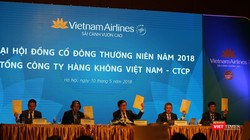 ĐHĐCĐ Vietnam Airlines: Trả cổ tức 2017 mức 8%, chốt mục tiêu lợi nhuận 2.400 tỷ đồng cho 2018. (Ảnh: HVN)