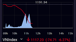 Chứng khoán lao dốc, VN-Index mất gần 75 điểm