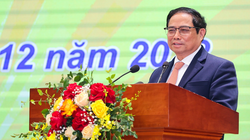 Thủ tướng Phạm Minh Chính phát biểu tại Hội nghị tổng kết công tác năm 2022 và triển khai nhiệm vụ ngân hàng năm 2023 (Ảnh: VGP)