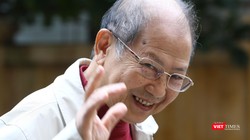 Nhà văn Châu Diên - nhà giáo Phạm Toàn (Ảnh: Nguyễn Đình Toán)