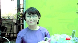 Nhà văn Trần Thùy Mai trong chuyến về TP.HCM giao lưu với độc giả mới đây