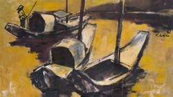 Tranh Phạm Lực trưng bày tại triển lãm "Hiển thị của bản sắc" 