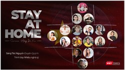 MV mới "Stay at home" cổ vũ mọi người ở yên trong nhà, tuân thủ cách ly toàn xã hội để dập tắt dịch bệnh lây lan (Ảnh: bìa MV) 
