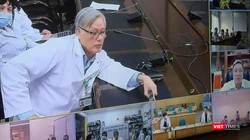 Hội chẩn trực tuyến cấp quốc gia điều trị bệnh nhân COVID-19 nặng với các chuyên gia đầu ngành trên toàn quốc (Ảnh: TTKT)