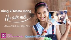 Ví điện tử MoMo đã quyên góp hàng tỉ đồng hỗ trợ phẫu thuật cho trẻ em nghèo bị hở hàm ếch (Ảnh: Operation Smile) 