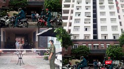 Chung cư Thái An 2 bị phong tỏa cách ly vì có bệnh nhân từ Đà Nẵng về nghi nhiễm COVID-19 (Ảnh: Hòa Bình ghép) 